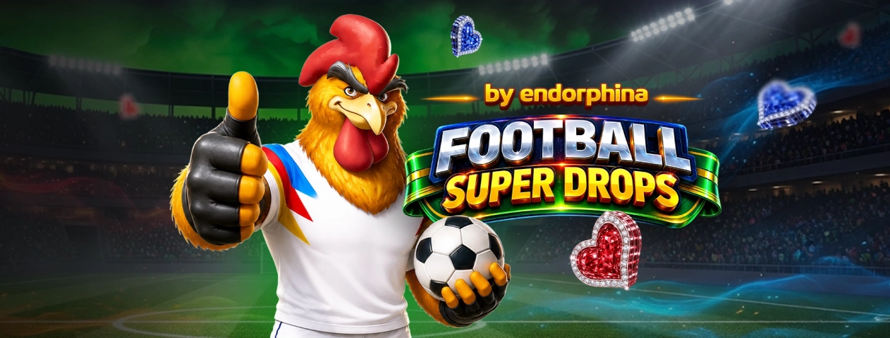 ⚽ Football Super Drops – Endorphina slotlarında 25.000 anlık ödül!